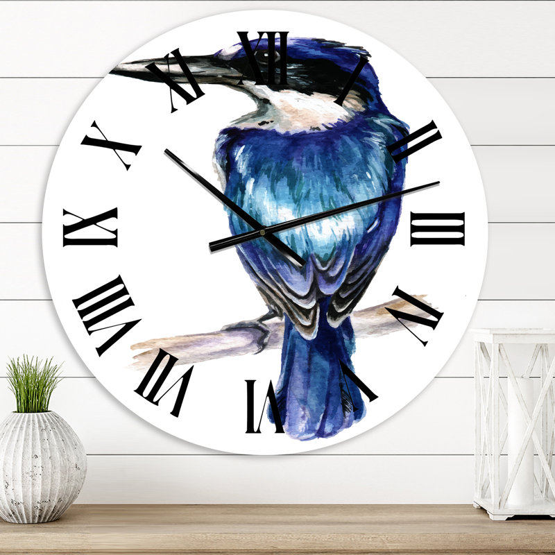 Style Martin-pêcheur - horloge murale traditionnelle, Moyenne