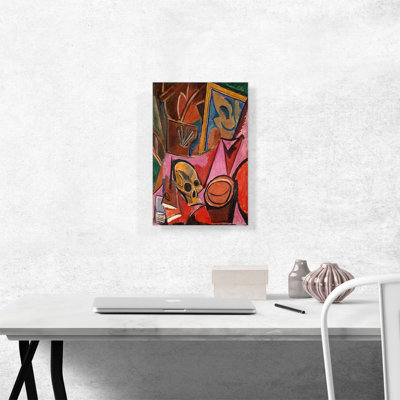 "Composition with Skull 1908" par Pablo Picasso, reproduction d'art sur toile tendue