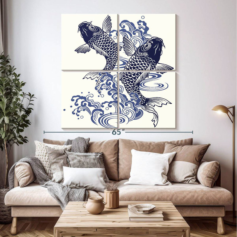 Peinture à l'encre Brampt, H 50 po x l 50 po