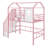 Twin Size Metal Loft Bed With Roof Design And A Storage Box-1940758601