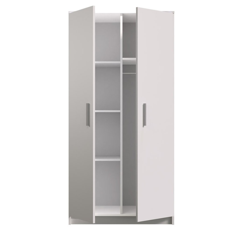Jaun 2 Door Manufactured Wood Wardrobe