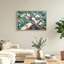 Art mural sur toile multicolore arc-en-ciel branches et feuilles vertes-788193902