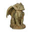 Grande statue de gargouille ailée assise gargouille de jardin monstre