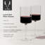 Verres à vin en verre sans plomb Viski Laurel pour verres à vin ou à cocktail, verres à vin sans plomb, 18 oz, ensemble de 2