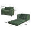 21 convertible 2 lits avec rangement latéral, revêtement en velours côtelé, rembourrage à haut rebond, structure en bois massif, utilisation de l'espace pour la conception, salon et bureau appropriés, seuil de fonctionnement zéro,