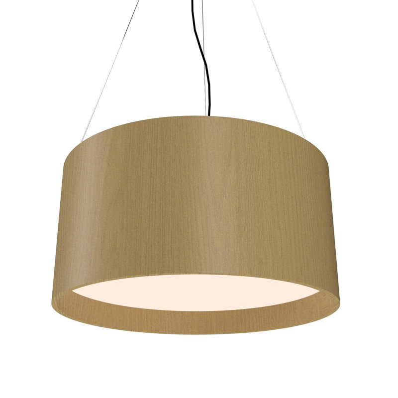 Cylindrical 2 - Light Pendant, Organic Gray, No, 7.02" H x 15.6" W x 15.6" D