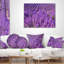 Magnifiques champs de lavande parfumés - Coussin décoratif à imprimé floral-30720177-30720180