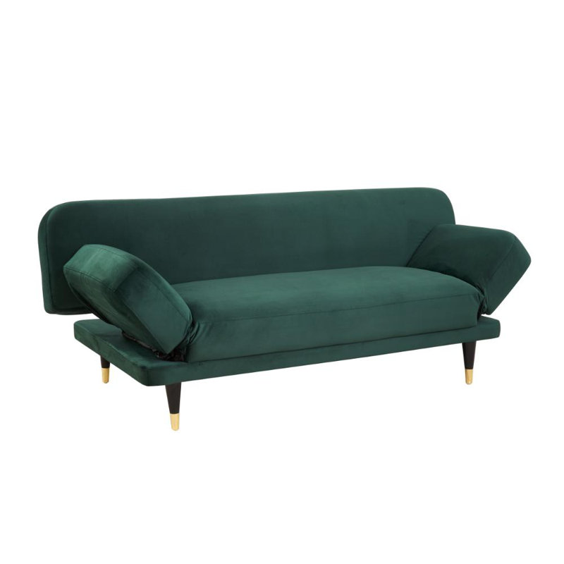 Silas 3 Seater Sofa Bed, Green