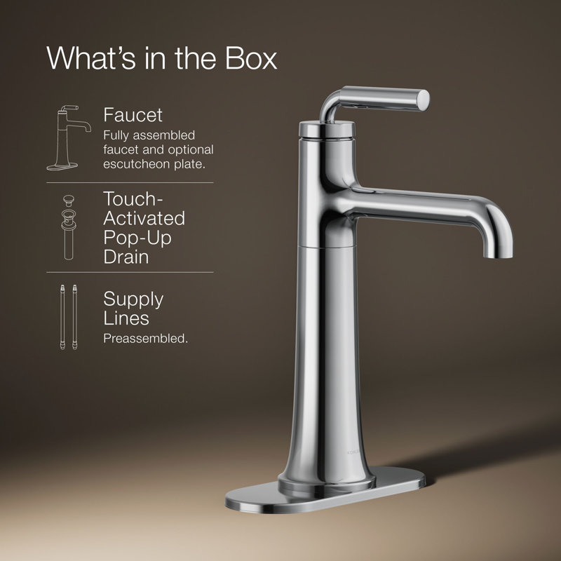 Tone Single-Handle Bathroom Sink Faucet, 1.2, Polished Chrome
