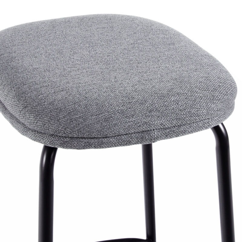 Chaise d'appoint en acier, Gris anthracite