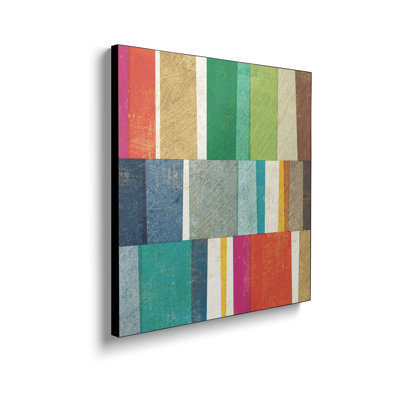 Reproduction d'art sur toile en métal Steemplix - abstrait coloré par Michael Mullan