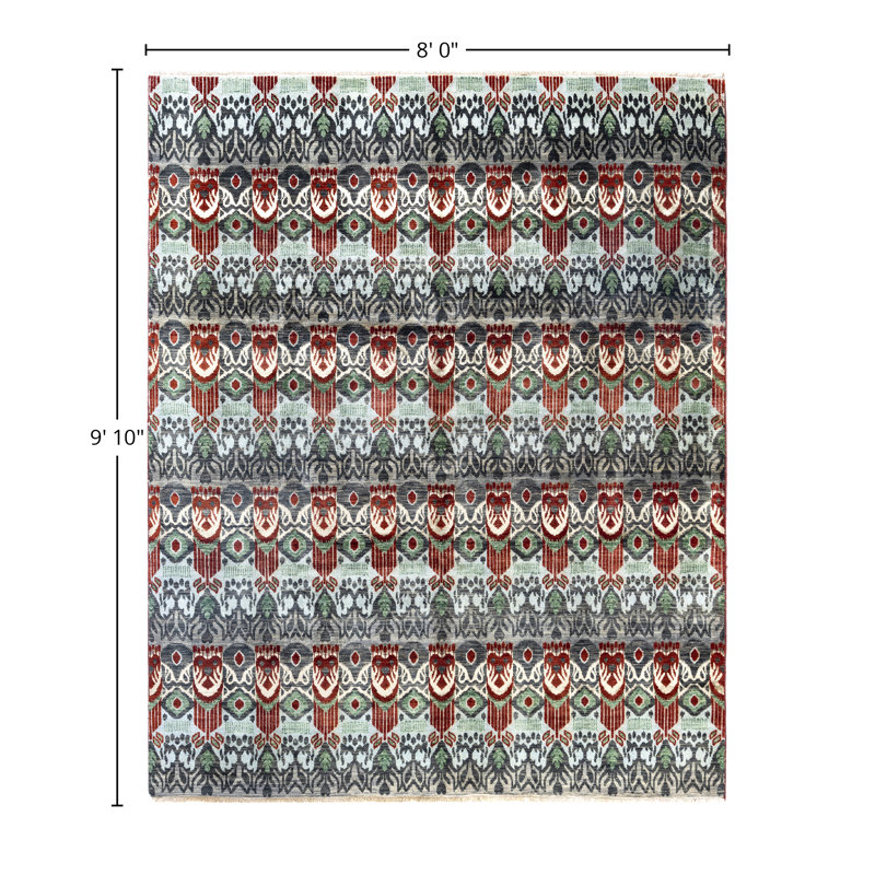 Overdyed One-of-a-Kind 8' 0" X 9' 10" Hand Knotted Area Rug
