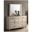 Ensemble de chambre à coucher avec lit-bateau, commode, miroir, table de chevet, commode Imerland-958746175