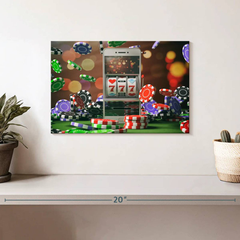Senne Virtual Slot Machine, 8" H x 12" W