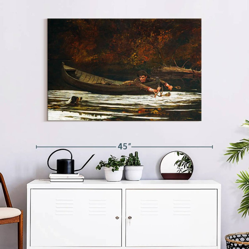 Hound And Hunter, 26" H x 39" W