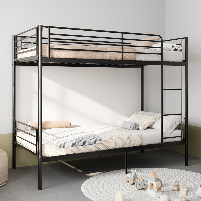 Lits gain d'espace avec rangement, lits superposés en métal, style moderne, maison