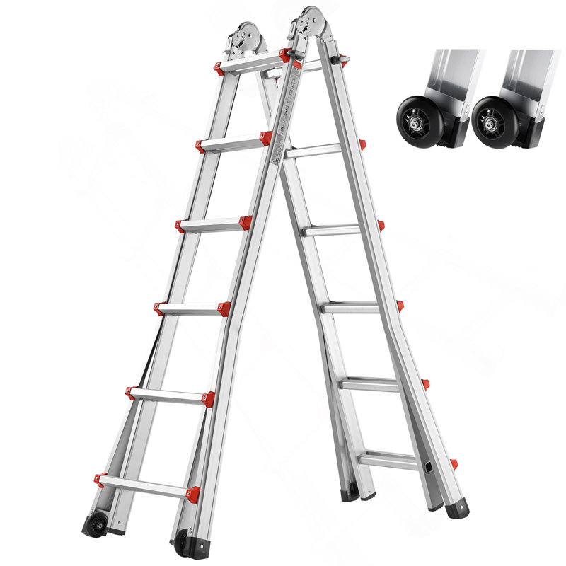 Telescoping Ladder A Frame 20.5FT / 6230 Mm Extension Multi-Function For Homework