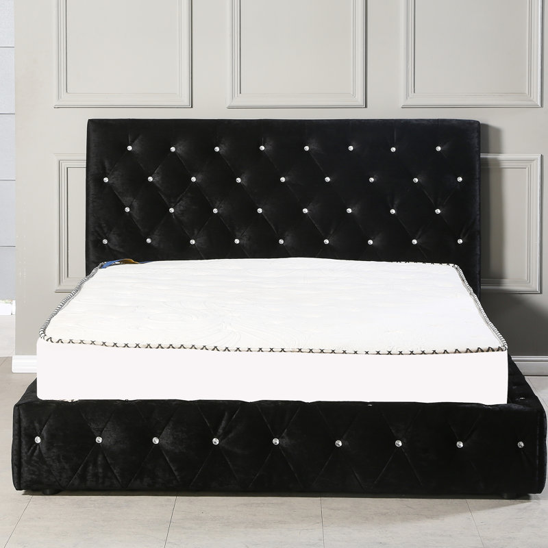 Kuhn Upholstered Ottoman Storage Bed with Mattress, Double (4'6)