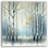Serene Birch Forest Art - Autumn Gold Leaf Canvas