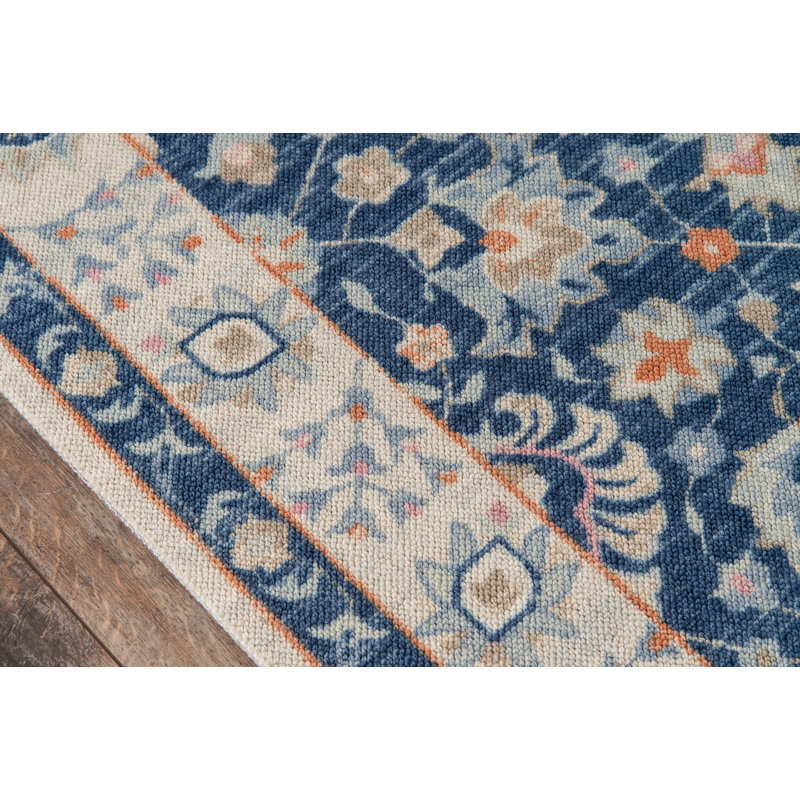 Tapis bleu marine Guerin Momeni Anatolia, Rectangle 3 pi 3 po x 5 pi