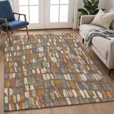 Tapis abstrait lavable à la machine de qualité supérieure Mayfield AMF2377