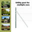 Fence Posts 12 Pcs Powder-Coated Steel-1753982558-1753982552