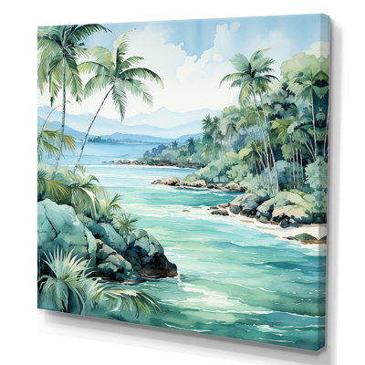 Tropical Beach Escape 1 - Art mural côtier tropical