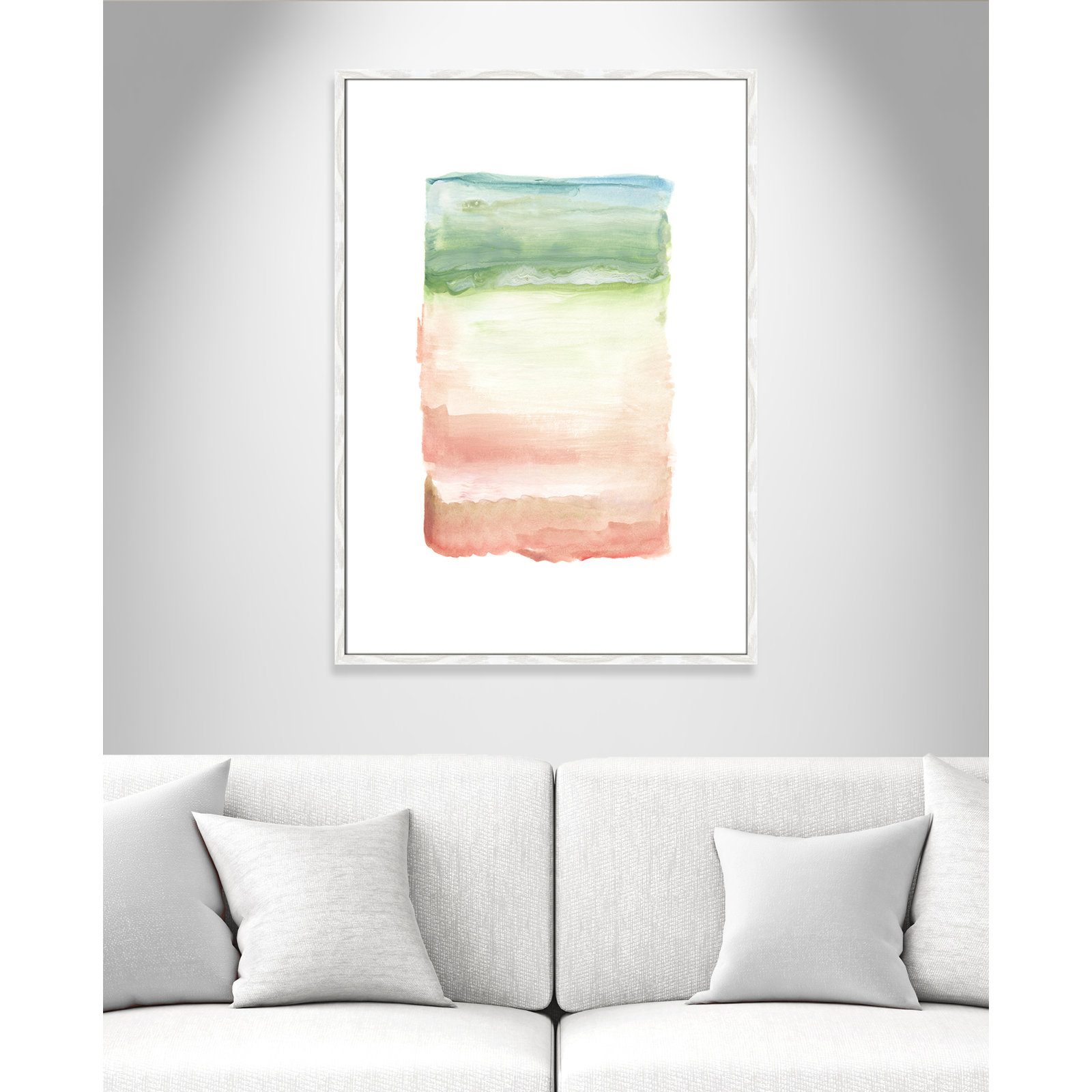Nabi "Skye I" Print, 41.5" H x 29.5" W x 0.75" D, White Framed Paper