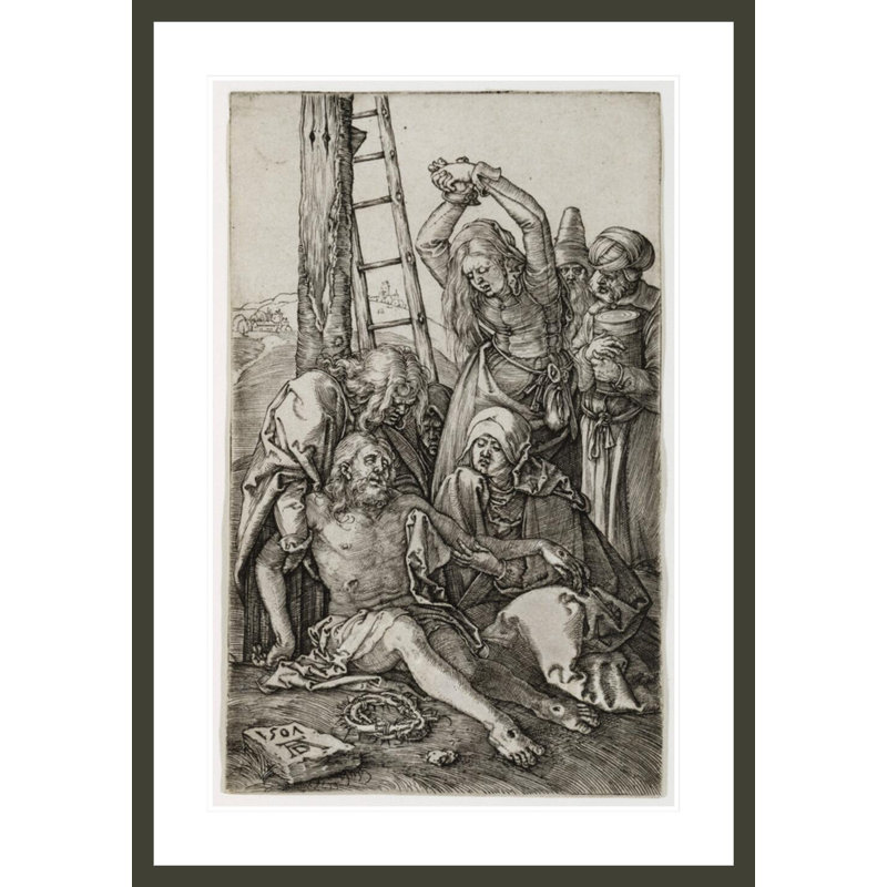 «The Lamentation» par Albrecht Dürer, impression giclée sur cadre, H 41,5 po x l 29,13 po