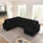 114" U-Shaped Sectional with Storage-855960940