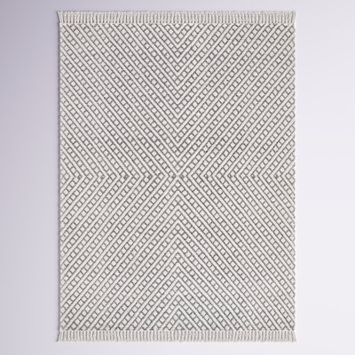 Barrington Ivory/Black Hand Tufted Wool/Cotton/Rug