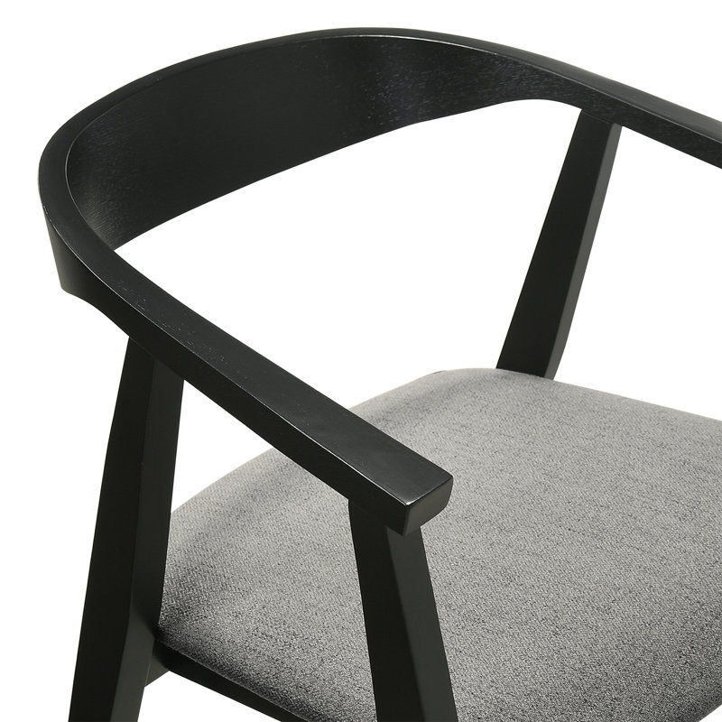 Ensemble de table de salle à manger 5 pièces Jennalyn, Noir, Gris anthracite