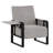 Whole Metal Frame Upholstered Accent Chair With Side Tray Table-670389717