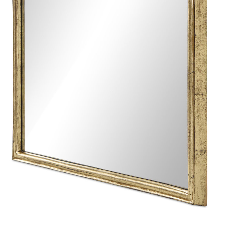 Loire Mantle Mirror-Antiqued Gold Leaf, Vertical, 81" x 28"