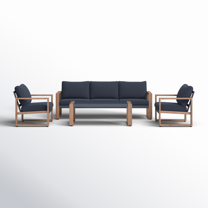 Berenisse 5 - Person Patio Conversation Sets with Cushions
