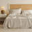 Bedsure Bed Sheets, Cotton Linen Sheet Set, Breathable & Durably, Anti - Pilling & Soft, Deep Pocket Fitted Bed sheet set Up to 16 Inches-109947942-109947938