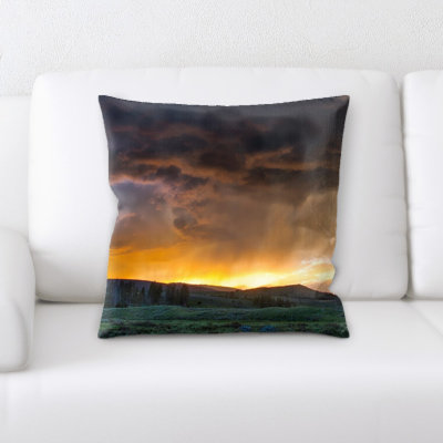 Yellowstone Throw Pillow