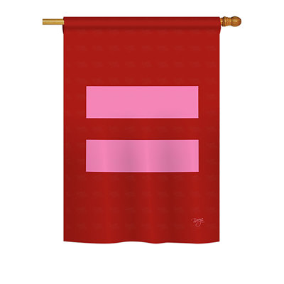 Drapeau de maison / jardin en polyester 2 côtés Equalité
