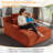 Latitude Run® No Assembly Required 64''D Corduroy Indoor Chaise Lounge Chair Upholstered Modern Glauser Oversized Compression Sleeper Sofa In A Box-829762477