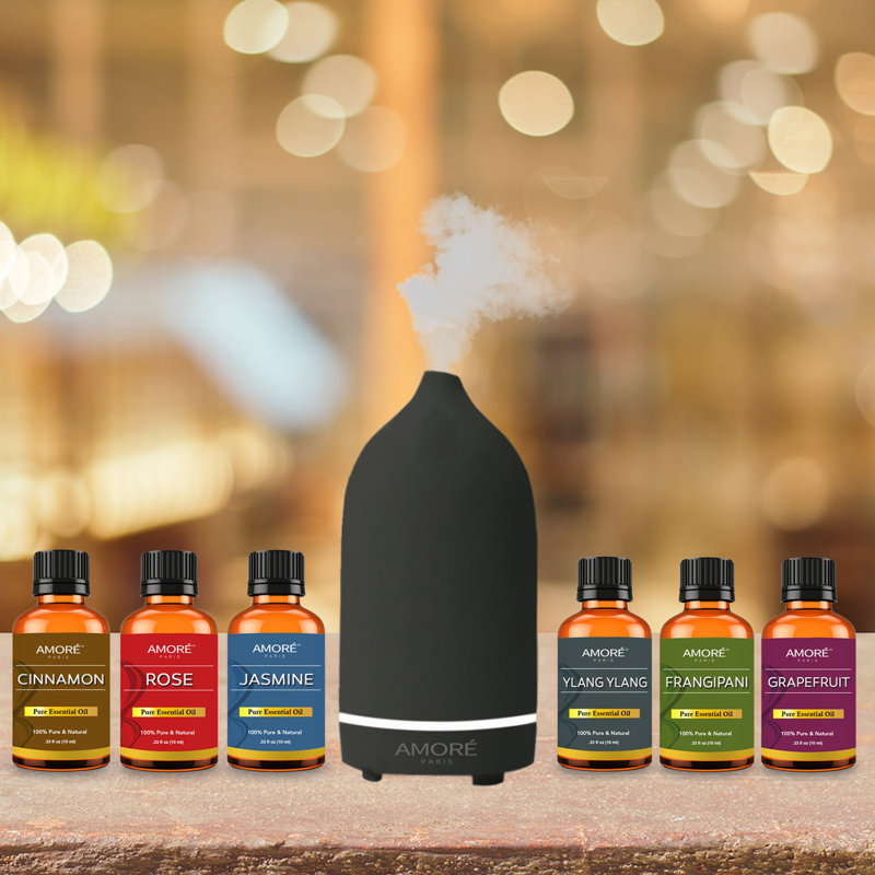 Diffuseur d'huiles essentielles Amore Paris, Noir