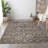 Premium Machine Washable Alliah AMF94 Brown Rug-1273683373