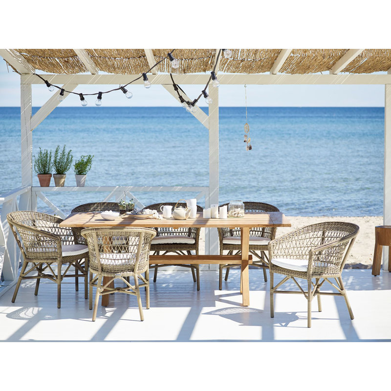Georgia Garden Outdoor Dining Armchair, Tempotest White Revolution®