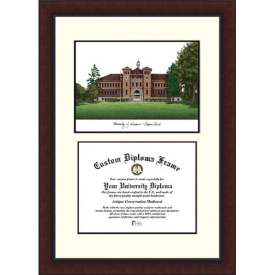Cadre de diplôme de pointeurs d’ancienne génération wisconsin-stevens point NCAA