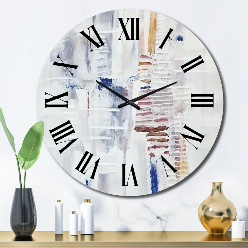Horloge murale en métal Peaceful Af après-midi, Grand