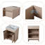 Ensemble de meuble-lavabo simple autoportant avec plateau en céramique Diandrea-694149183-694149178