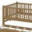 Sturdy Platform Bed With Guardrail And Convenient Trundle-1049671010