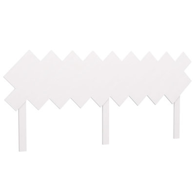 Avraj Bed Headboard White 178x3x80.5 cm Solid Pine Wood