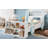 Twin Size Car Bed With Storage Shelves, Kids Platform Bed With Cute Car-Shape, Childlike Design, Blue & White-76472187
