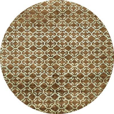 Tapis abstrait blanc / brun