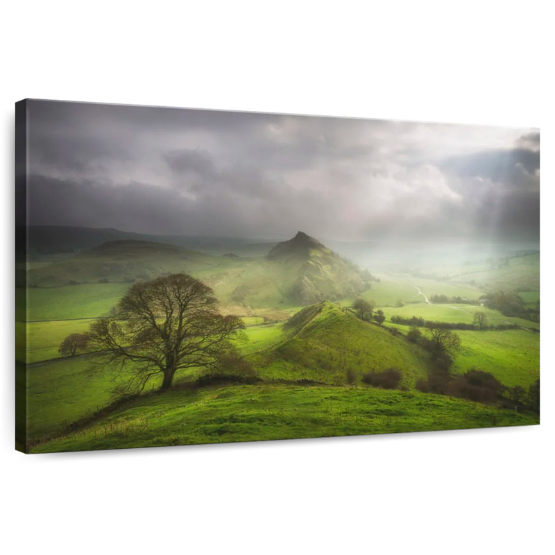 Alvord Dusky Green Fields, 34" H x 51" W